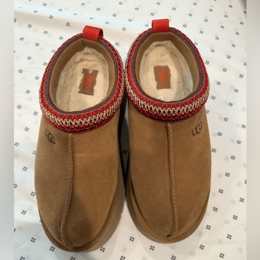 Authentic Ugg platform Tazz slippers